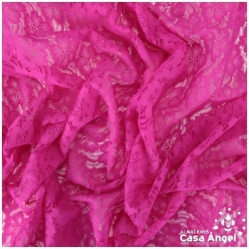 TUL DE ENCAJE FUCSIA SERIE GIADA 135cm