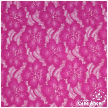 TUL DE ENCAJE FUCSIA SERIE GIADA 135cm