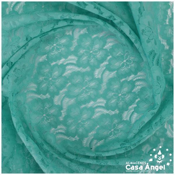 TUL DE ENCAJE VERDE AGUA SERIE GIADA 135cm