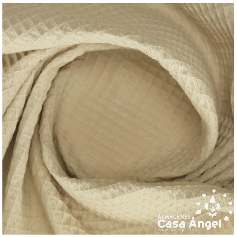 GOFRE DE ALGODÓN ECOLÓGICO BEIGE 150cm