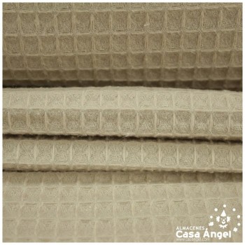 TELA GOFRE IVORY DE ALGODÓN ECOLÓGICO 150cm