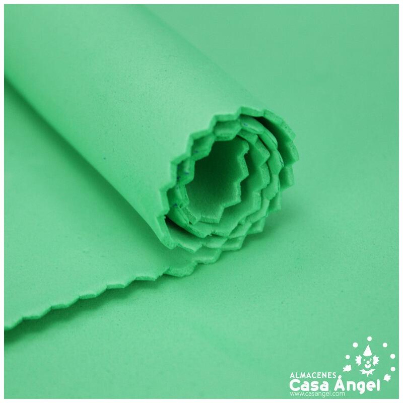 GOMA EVA COLOR VERDE CLARO LISO