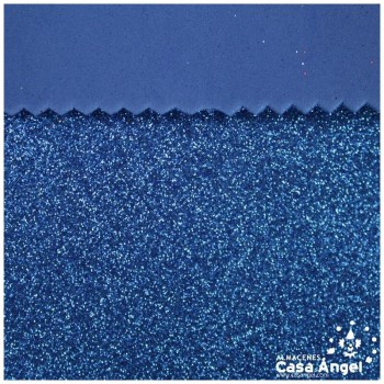 GOMA EVA GLITTER COLOR AZUL TINTA