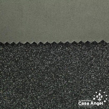 GOMA EVA GLITTER COLOR NEGRO