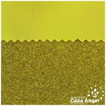 GOMA EVA GLITTER COLOR ORO