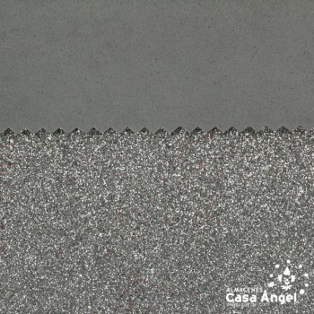 GOMA EVA GLITTER COLOR PLATA