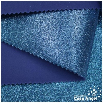 GOMA EVA GLITTER COLOR TURQUESA