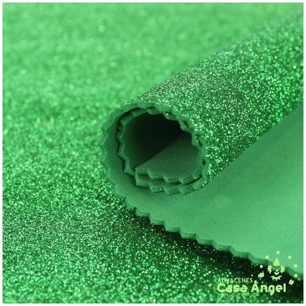 GOMA EVA GLITTER COLOR VERDE