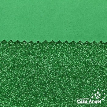 GOMA EVA GLITTER COLOR VERDE