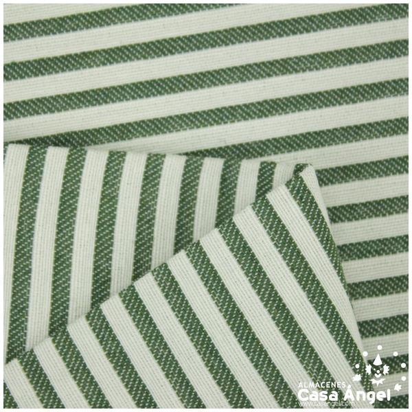 TELA DE TAPICERÍA DE ALGODÓN VICHY SERIE ÍCARO VERDE 280cm