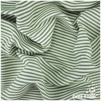 TELA DE TAPICERÍA DE ALGODÓN VICHY SERIE ÍCARO VERDE 280cm