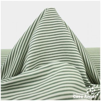 TELA DE TAPICERÍA DE ALGODÓN VICHY SERIE ÍCARO VERDE 280cm