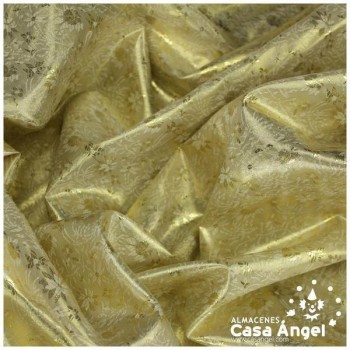 BROCADO COLOR ORO CON HILOS LUREX 105cm