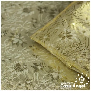 BROCADO COLOR ORO CON HILOS LUREX 105cm