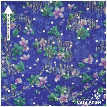 BROCADO AZUL ESTAMPADO SERIE DIANA 112cm