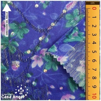 BROCADO AZUL ESTAMPADO SERIE DIANA 112cm