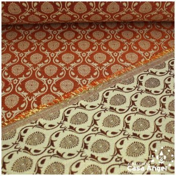 RASO ADAMASCADO SERIE JARA COLOR TEJA 280cm