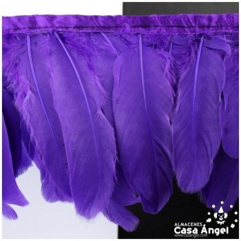 FLECO DE PLUMAS DE OCA MORADO 15cm