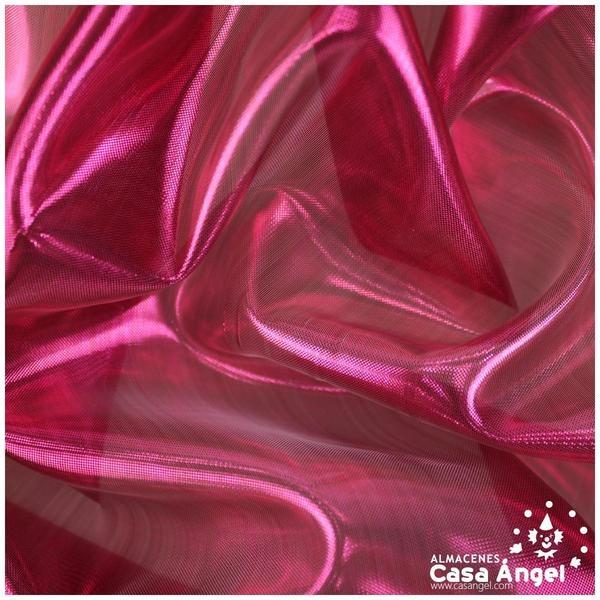 ORGANZA LAMÉ FUCSIA METALIZADO EXTRA BRILLO SERIE BLOOM 150cm