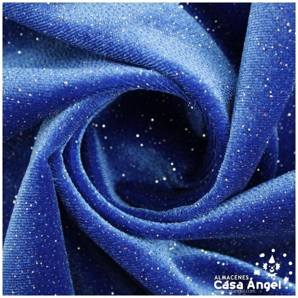 TERCIOPELO LYCRA AZUL GLITTER SERIE ÁTOMOS 150cm