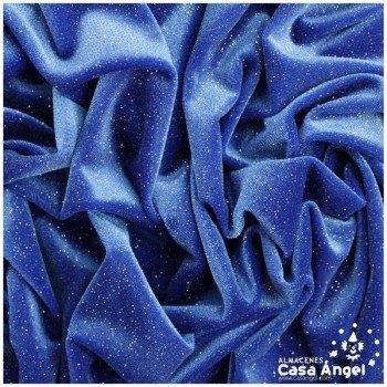 TERCIOPELO LYCRA AZUL GLITTER SERIE ÁTOMOS 150cm