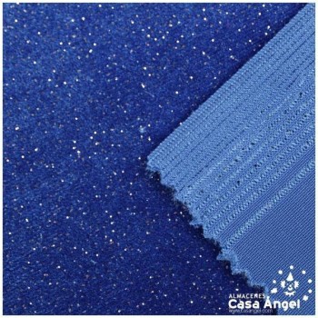 TERCIOPELO LYCRA AZUL GLITTER SERIE ÁTOMOS 150cm