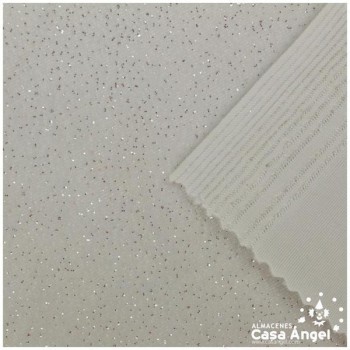 TERCIOPELO LYCRA BLANCO GLITTER SERIE ÁTOMOS 150cm
