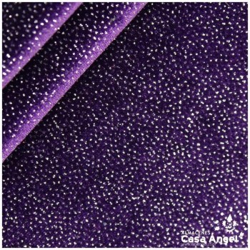 TERCIOPELO LYCRA MORADO GLITTER SERIE ÁTOMOS 150cm