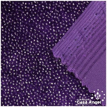TERCIOPELO LYCRA MORADO GLITTER SERIE ÁTOMOS 150cm