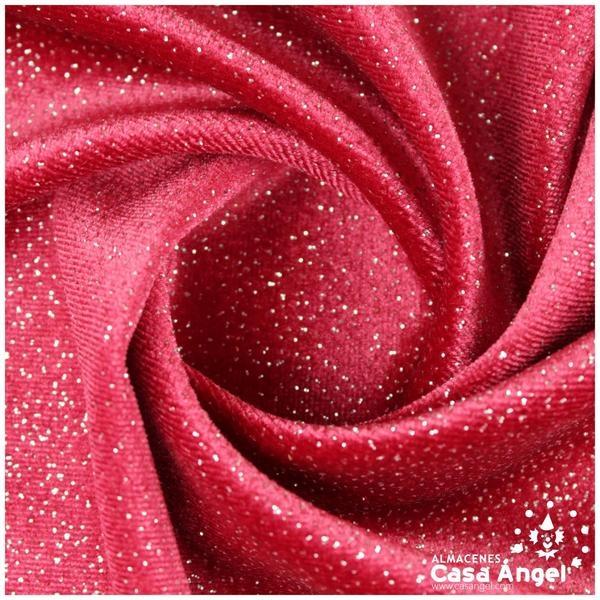 TERCIOPELO LYCRA ROJO GLITTER SERIE ÁTOMOS 150cm