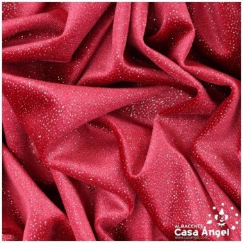 TERCIOPELO LYCRA ROJO GLITTER SERIE ÁTOMOS 150cm