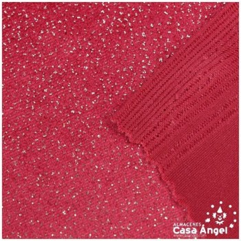 TERCIOPELO LYCRA ROJO GLITTER SERIE ÁTOMOS 150cm