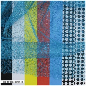 RED NET FOIL TURQUESA SERIE ORUGA 150cm