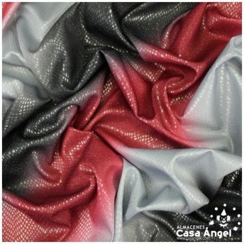 PUNTO DEGRADÉ CON PELÍCULA GLITTER SERIE DESERT ROJO 150cm
