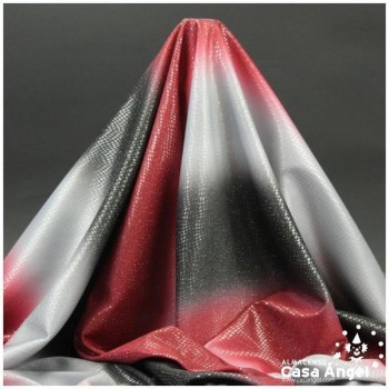PUNTO DEGRADÉ CON PELÍCULA GLITTER SERIE DESERT ROJO 150cm