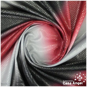 PUNTO DEGRADÉ CON PELÍCULA GLITTER SERIE DESERT ROJO 150cm