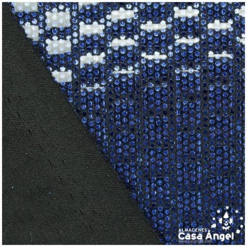 PAN DE ORO MICROPUNTOS AZULES PLASTIFICADO 150cm
