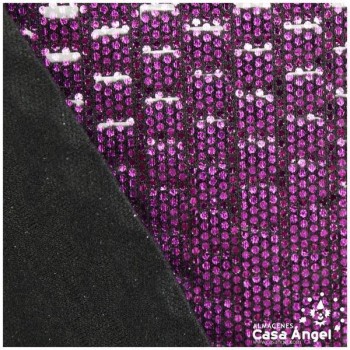 PAN DE ORO MICROPUNTOS MORADO PLASTIFICADO 150cm