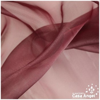ORGANZA BURDEOS CRISTAL SERIE LORCA 150cm