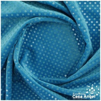 TERCIOPELO ELÁSTICO LENTEJUELA 150cm - TURQUESA