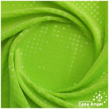 TERCIOPELO ELÁSTICO CON LENTEJUELAS VERDE FLÚOR 150cm