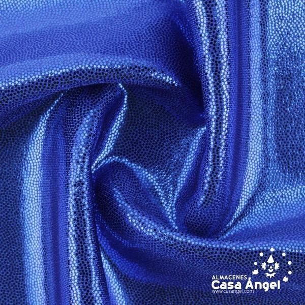 LYCRA AZUL CON BRILLO EN MICROPUNTOS 150cm