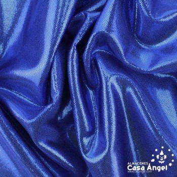 LYCRA AZUL CON BRILLO EN MICROPUNTOS 150cm