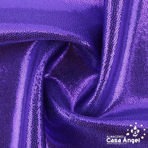 LYCRA MORADA CON BRILLO EN MICROPUNTOS 150cm