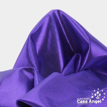 LYCRA MORADA CON BRILLO EN MICROPUNTOS 150cm