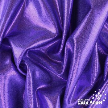 LYCRA MORADA CON BRILLO EN MICROPUNTOS 150cm