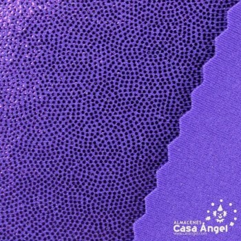 LYCRA MORADA CON BRILLO EN MICROPUNTOS 150cm