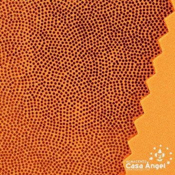 LYCRA NARANJA CON BRILLO EN MICROPUNTOS 150cm