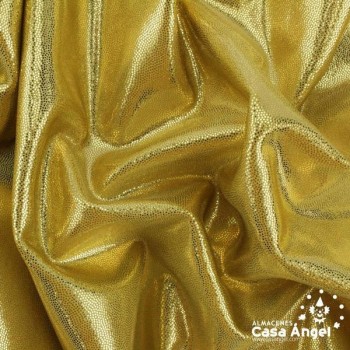 LYCRA ORO CON BRILLO EN MICROPUNTOS 150cm