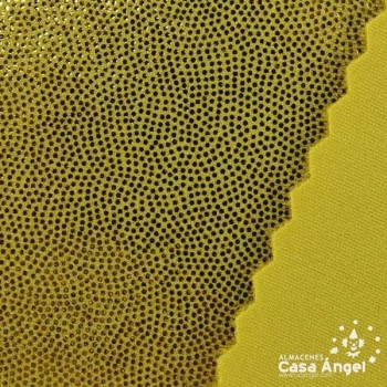 LYCRA ORO CON BRILLO EN MICROPUNTOS 150cm